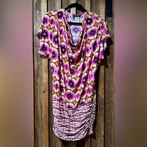 Carmen Marc Valvo Bright Colored Swimsuit Coverup/Dress Small